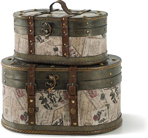 Amazon American Atelier Daven Decorative Metal Box Trunks Set Of