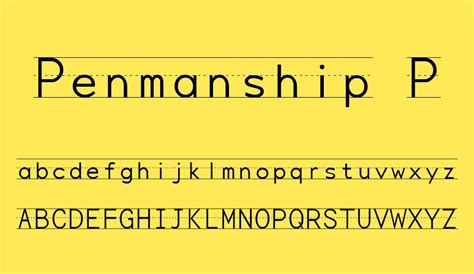 Penmanship Print free font