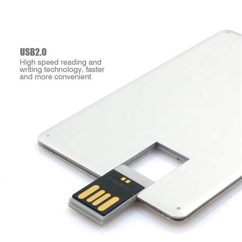 Swivel Metal Business Credit Card Usb flash drive Pen drive Usb memory ...