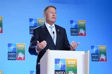 Klaus Iohannis la Vilnius România va continua să fie un susținător