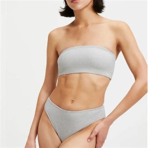 Good American Swim Good American Swim Sparkle Better Bandeau Bikini Top Poshmark