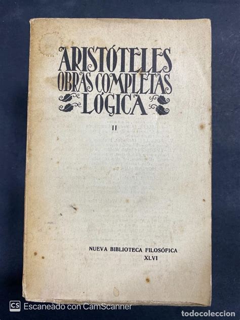 Aristoteles Obras Completas Logica Nueva Bibl Comprar Libros