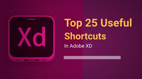 You Need To Know Top Shortcuts In Adobe Xd Xd Important Shortcuts