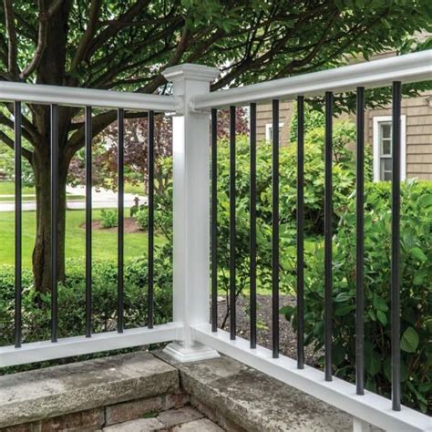 Veranda Traditional Ft X In White Polycomposite Rail Kit With