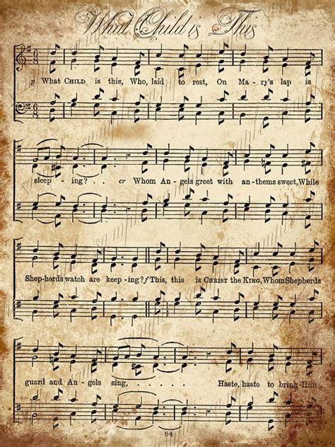 Printable Vintage Music Sheets