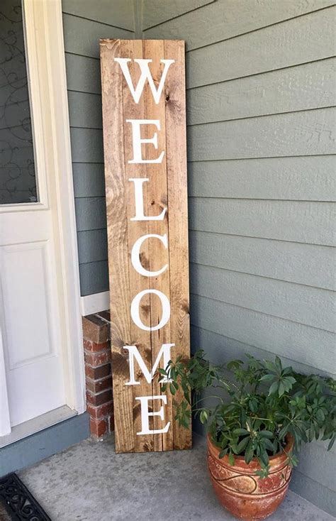 20 Diy Welcome Signs For Front Porch