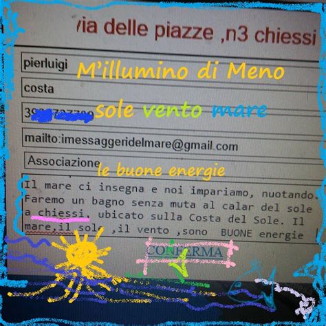 Millumino Di Meno Messaggeri Del Mare