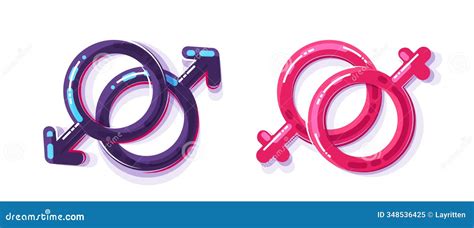 Female And Male Sex Symbol Gender Lesbian And Gay Stock Vector Illustration Of Love Girl