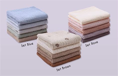 Baby Muslin Washcloths Cm Layers Cotton Squares Reusable Soft