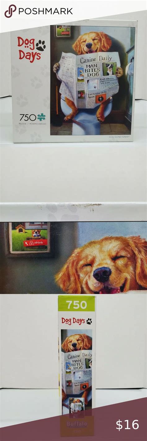 Buffalo Games Dog Days Dog Gone Funny 750 Piece Jigsaw Puzzle New