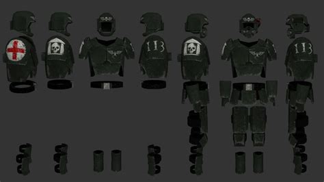 Imperial Guard flak armor, and Carapace armor. | Imperial guardsman ...