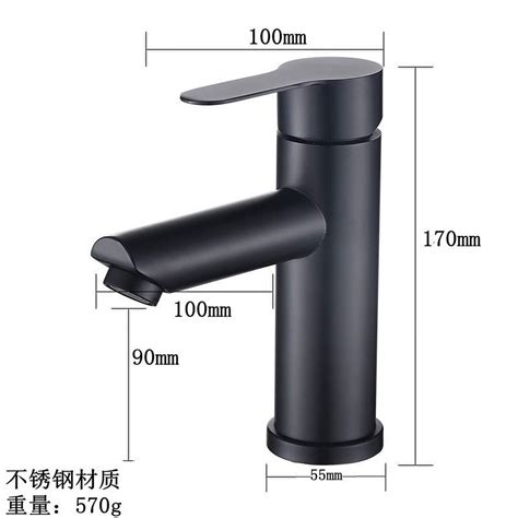 Basin Sink Faucet Single Lever Hot Cold Water Tap Deck Mounted Brass Walmart