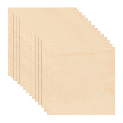 50Packs 4 X 4 Inch Unfinished Balsawood Sheets Plywood Sheets Wood ...