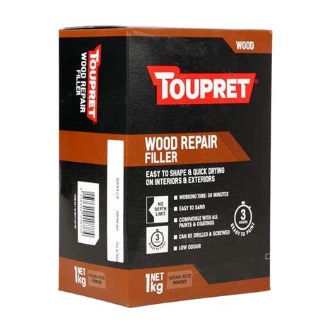 Toupret Wood Repair Filler 1kg - TotalDIY