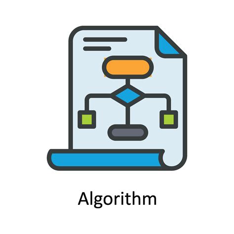 Algorithm Vector Fill outline Icon Design illustration. Network and ...