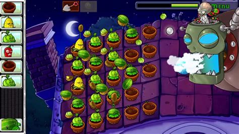 Plants Vs Zombies Walkthrough Roof Levels Dino Tv Youtube