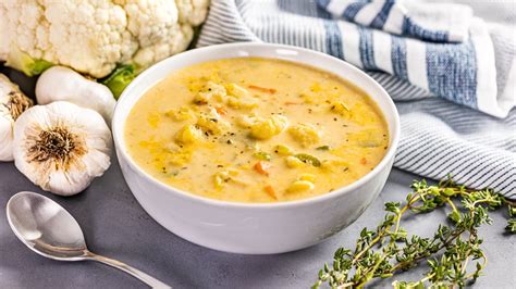 Creamy Cauliflower Soup The Stay At Home Chef