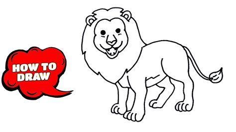 Lion Drawing Pictures For Kids