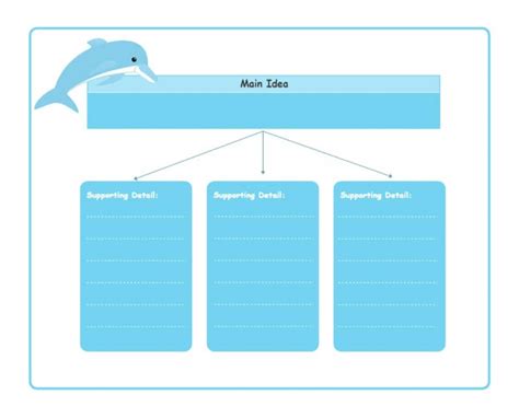 Main Idea And Details Graphic Organizer Examples Edrawmax Online