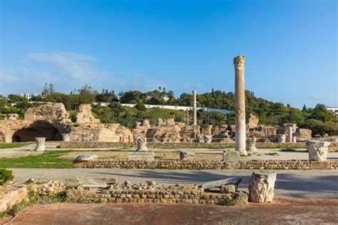 Ruins of the Ancient Carthage City, Tunis, Tunisia, North Africa Stock Photo - Image of historic ...