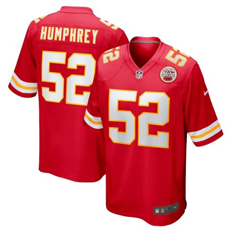 Men's Nike Creed Humphrey Red Kansas City Chiefs Game Jersey