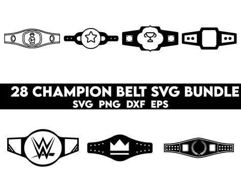 Championship Belt Svg Bundle Championship Svg Champion Belt Svg