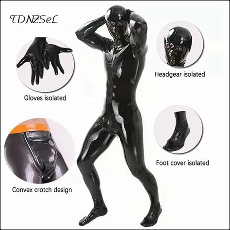 Mens G Strings Men Erotic Latex Jumpsuits Pu Leather Cosplay Zentai