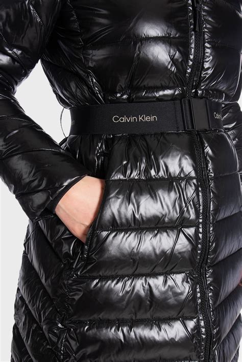 Жіноча чорна куртка ESS BELTED PADDED Calvin Klein K20K206091 MD Fashion