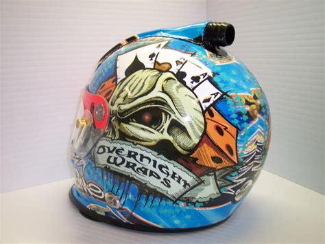 Overnight Wraps Motorsports Division Helmets Helmet Wraps Helmet