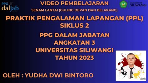 Video Pembelajaran Senam Lantai Guling Depan Dan Belakang Ppl Siklus