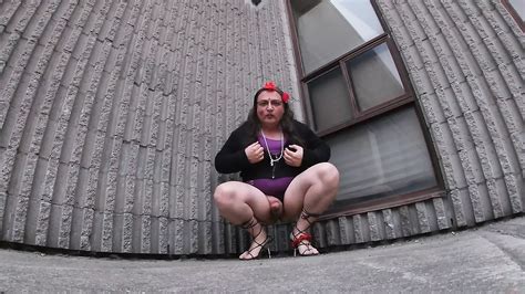 Older Mature CD Is A Sissy Exposing Her Ass In A Vacant Lot Shemale Amateur Amateur Porn XHamster