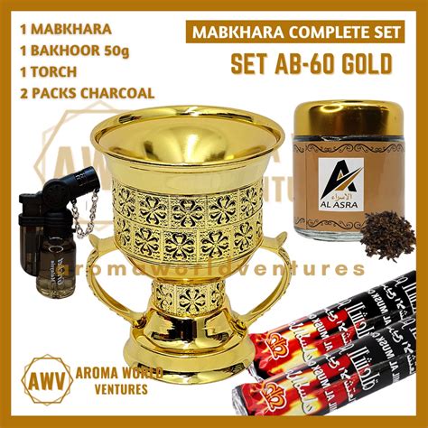 Metal Mabkhara Set Starter Full Set Mabkhara Bakhoor Pack