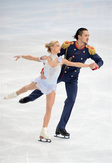 Sochi 2014 Russian Team Figure Skating Pair Volosozhar And Trankov Figure Skating Dresses