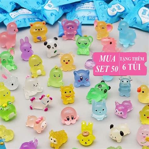 Túi mù tự xé Set Charm sinh vật biển phát sáng Rùa Labubu Sanrio hot dàng tặng cho các bé
