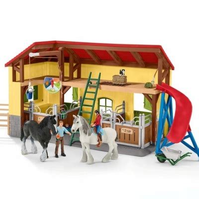 SCHLEICH DUŻA STAJNIA Z KOŃMI I AKCESORIAMI 42195 6719960001