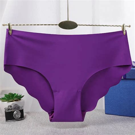 High Quality Sexy Low Rise Ruffles Briefs Lingerie Seamless Solid Ultra Thin Women S Panties