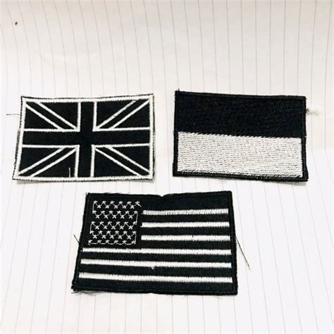 Jual Patch Bordir Bendera Negara Hitam Shopee Indonesia