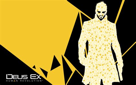 Wallpaper Deus Ex Human Revolution Adam Jensen Pistol Glasses