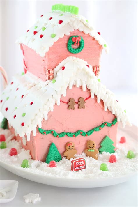 Pretty Pink Gingerbread Shop With Wiltons Gingerbread House Kits