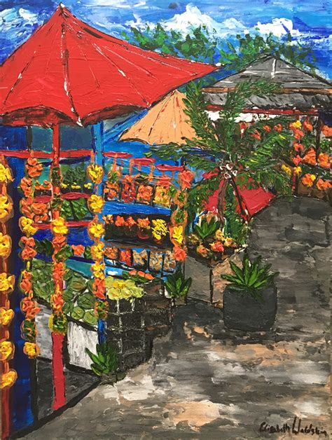 Immokalee Farmers Market en plein air - East West Fine Art