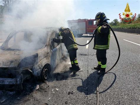 Incendio Auto In Autostrada A1 26 Agosto 2020