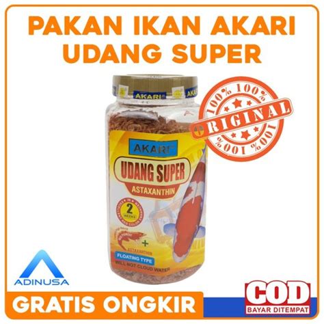 Jual Pakan Ikan Hias Akari Udang Super Red Astaxanthin Baby Shrimp