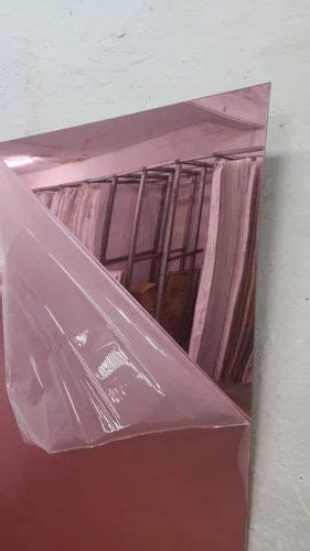 Rose Gold Mirror Acrylic Sheet Thickness 1 2 Mm Size 4x8 Ft At