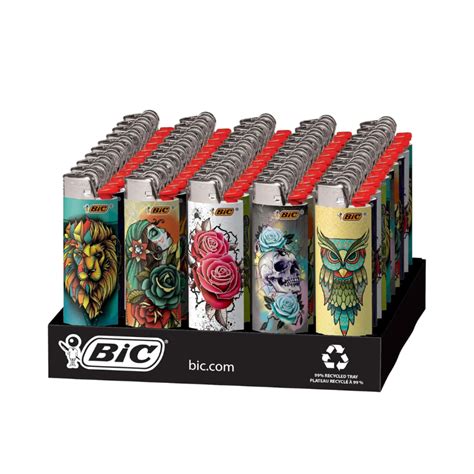 Bic Lighter, Tattoo (50 Pack)