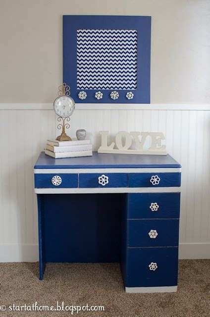 Navy Blue Desk! | Start at Home Decor