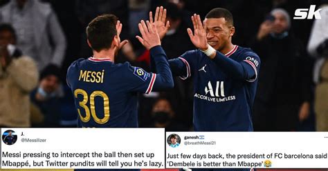 Twitter Explodes As Kylian Mbappe And Lionel Messi Combine To Spearhead