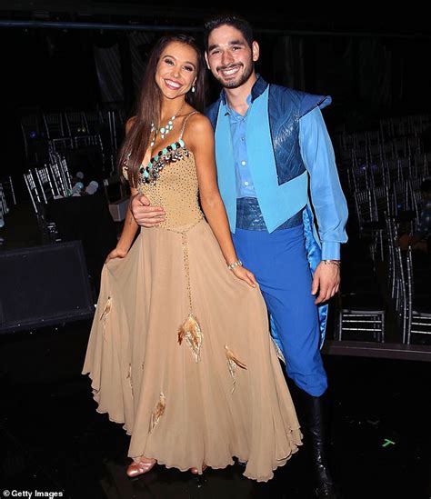 Dwts Alan Bersten Shares Sweet Kiss With Partner Alexis Ren As He S Falling For Her Daily