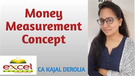 money measurement concept accounting principles ca cs cma