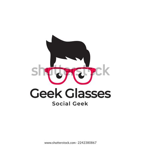 Geek Logo Template Vector Illustration Cool Stock Vector Royalty Free