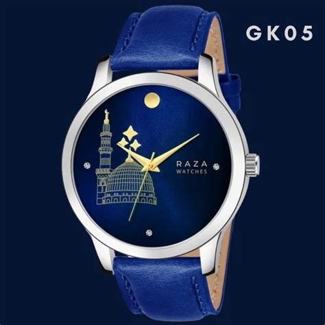 Raza Watches Round Blue GK05 Men Analog Wrist Watch For Personal Use